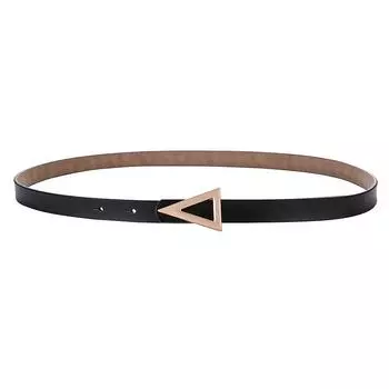 Chic Simple Women Belt With Metal Triangle Buckle For Dress And Attire Formal