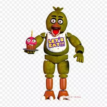 Chica V6 Ultimate Custom Night Five Nights At Freddy S Утюг на термопереносной печати Виниловые нашивки Наклейка для одежды DIY Аппликации Моющиеся нашивки