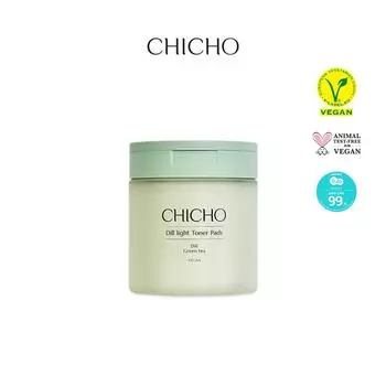 [CHICHO] Тонирующие подушечки Dill light 80 подушечек/220г (Зеленый чай, Увлажнение)