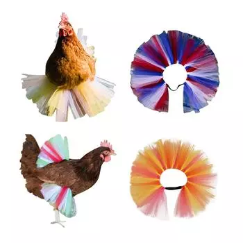 Chicken Skirt Pet Skirt Chicken Ballet Skirt Princess Mesh Skirt Colorful Chicken Skirt A