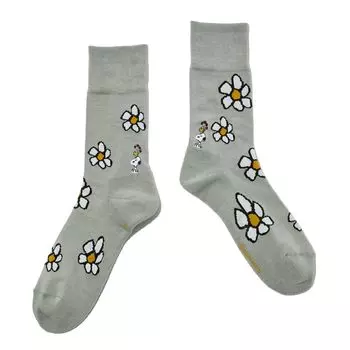 ChicStocks Snoopy Товары Snoopy Подарочные носки Носки Сделано в Японии Цветок [CHICSTOCKS] Official Мужские Женские (S, Селадон) селадоновый