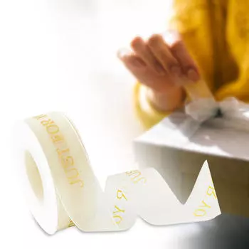 Chiffon Ribbon Mesh Valentines Day Gift Birthdays Wedding Length 29.5ft Party Creative Tulle Just For You