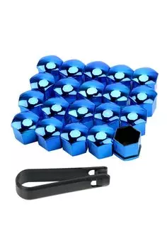 CHIFONE Колпачок болта, Цветной колпачок колесной гайки автомобильной шины, Универсальное использование, Красный, Синий, Глянцевый,