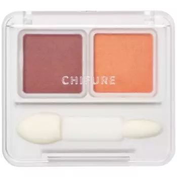 Chifure Тени для век Twin Color Eye Shadow 42 Skin Makeup После того, как вы распределите более светлый цвет по всей поверхности века, растушуйте более темный цвет от края глаза.