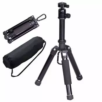 CHIHEISENN Tripod Camera Smartphone Camcorder SLR Lens Length 20cm Approximately 510g Lightweight Compact Travel Foldable