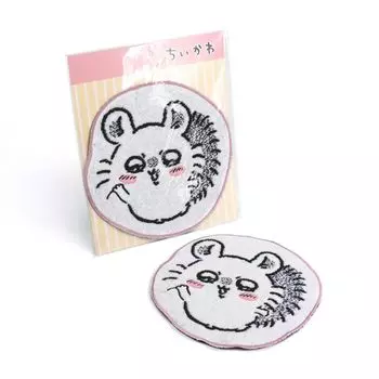 Chiikawa Die Cut полотенце носовой платок Фиолетовый белка-летяга штампованный в упаковке милый 41-1200120 приблизительно. 21,5 х 22 см