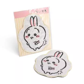 Chiikawa Die Cut полотенце носовой платок желтый кролик Die Cut упакованный милый 41-1200120 приблизительно. 21 х 25 см