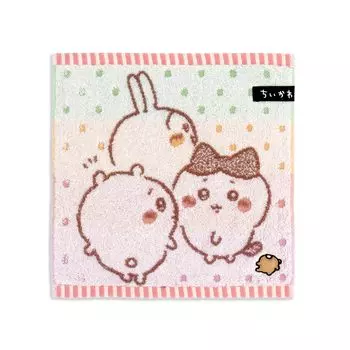Chiikawa Friend Towel Handkerchief Pink Pile 25 x 25 cm 41-1160080 Approx.
