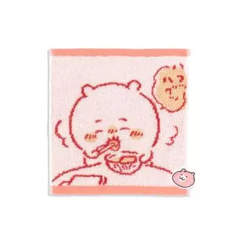 Chiikawa Home Towel Handkerchief Pink Pile Small Size Approx. 20 x 20 cm 41-1180060