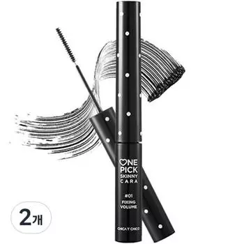 Chika Ichico One Pick Skinny Color Mascara 3g, No. 1 Fixing Volume, 2 pcs.