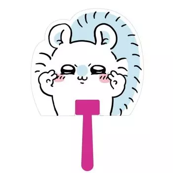 Chikawa die-cut fan Momonga