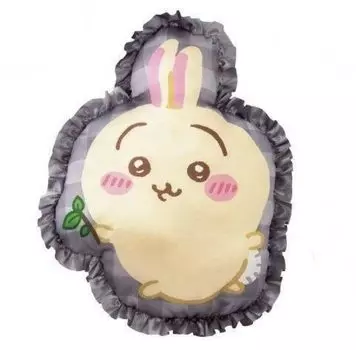 Chikawa Gingham Frill Cushion (Rabbit)