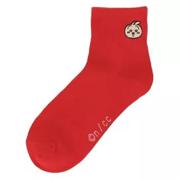 Chikawa Hachiware Rabbit Flying Squirrel Sea Otter Chestnut Manju Shisa One Point Embroidery Short Length Socks Socks Ladies Character 03197004