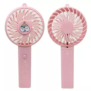 Chikawa Handy Fan with Neck Strap Fan 20cm Hachiware Rabbit