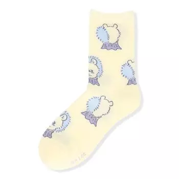 Chikawa Momonga All Over Pattern Crew Length Socks Character 03197010 Momonga [Naigai] Women s 3197010-224-41 41.