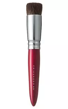 CHIKUHODO Kumano Brush Chikuhodo Regular Series Foundation Brush Gray Squirrel Red Line Makeup Brush (Makeup Brush) RR-P5