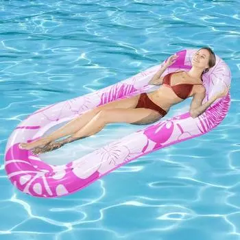 Child Adult And Patterned Inflatable Floating Row Foldable Recliner Water