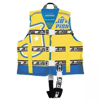 Child Summer Life Vest Yellow L J-FISH JCL-42214 жёлтый
