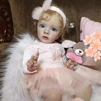 ChildDream 60 см Reborn куклы для маленьких девочек Мисси Правда, как 3D окрашенная кожа, тканевое тело, кукла для новорожденных, реалистичные видимые вены, готовые детские куклы для детей 60CM