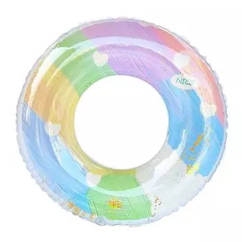 Children And Adults Glitter Fashionable Oil Painting Swimming Circle Water Toy NO.60(10-25KG)