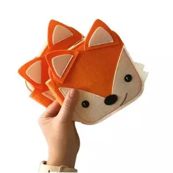 Children Can T Tear Bear Felt Book Toy Doll Early Education Three-Dimensional Book Enlightenment Baby Cloth Book 15*15 золотой