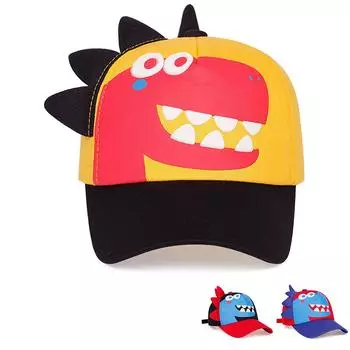 Children Dinosaur Brim FIND Printing Adjustable Breathable Mesh Baseball Hat Spring Summer Outdoor Leisure Hats Travel Accessories Boys Girls Caps жёлтый/чёрный