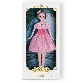 Children s 60cm Large Tongle Babi Doll Gift Box Suit Girl Princess Toy Multi-joint Doll 20cm белый