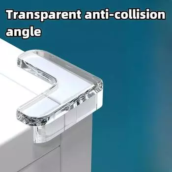 Children s Anti-collision Strip Window Table Edge Sticker Protective Cover Silicone Anti-collision Corner Guard Soft Right Angle 4PCS