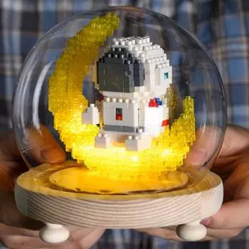 Children S Astronaut Building Block Toy Space Station Moon Satellite Astronaut Building Block Montessori Children S Gift Poland