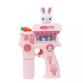 Children S Automatic Bubble Blowing Machine, Electric Light And Music One-Click Bubble, Handheld Bubbles, Outdoor Toys