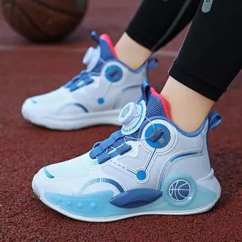 Children s basketball shoes 2024 summer boys actual combat training sneakers medium and large boys single net breathable sports shoes 31