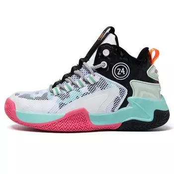 Children s basketball shoes 2024 summer new boys sports shoes medium and older children s mesh breathable running shoes boys sports shoes 31 чёрный