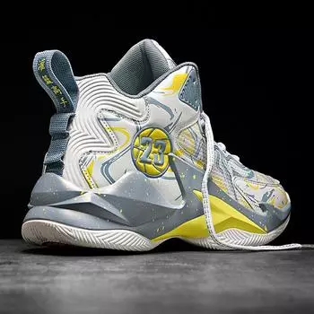 Children s basketball shoes Boys net sneakers Medium-sized older children Teen boys Cement playing basketball sneakers 35