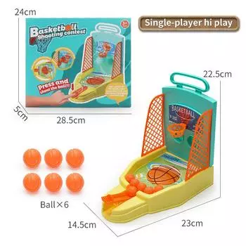 Children S Board Game Toys Parent-Child Interaction Educational Thinking Training Color Single And Double Play Basketball Toys