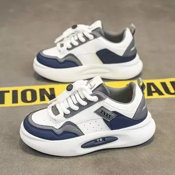 Children s board shoes four seasons versatile thick-soled fashion leather soft-soled boys sports shoes trendy versatile casual shoes waterproof 32