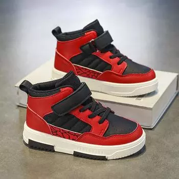 Children S Board Shoes High-Top Boys Shoes Girls Sports Shoes Casual Shoes Medium And Large Children S Tide Shoes Autumn 34