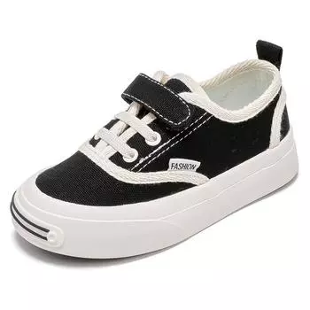 Children s board shoes low-top canvas shoes boys casual shoes spring and autumn versatile girls black and white plaid 25 yards/17cm inner length