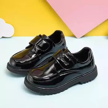 Children s Boys Leather Shoes Spring Autumn Kids Soft Sole Shoes School Student Performance Flats Big Children s Shoes Black Formal 31