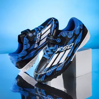 Children s broken nail football men s and women s youth and students competition training shoes medium and older girls sports shoes 29