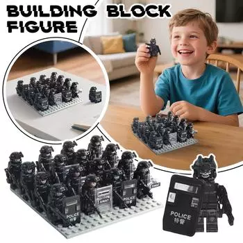 Children s Building Block Figurines Are The Best Gifts For Kids One Size чёрный