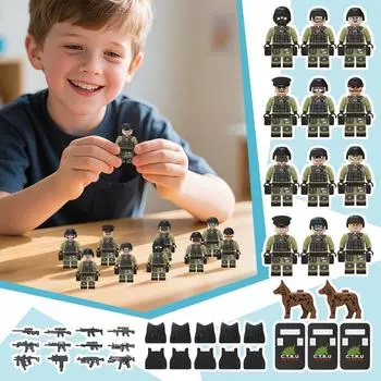 Children s Building Block Figurines Are The Best Gifts For Kids One Size зелёный