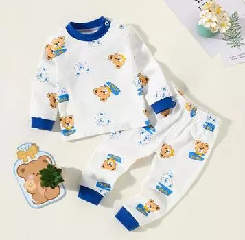 Children s Clothing Catoon Underwear Set Baby Boys Girls Cotton Pajamas 73cm