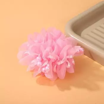 Children s Cute Head Flower Pearl Princess Little Girl Ball Hair Rings Circle Rubber Band Styling Tools Accessories