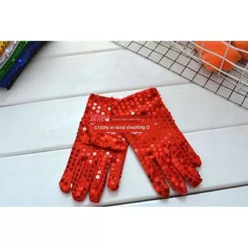 Children s Day Children s Sequined Flashing Stage Gloves
