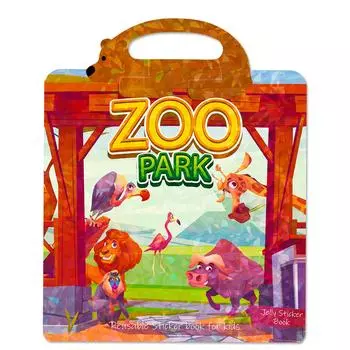 Children S Diy Zoo Animal Cognition Early Education Book Repeated Attachment Cultivation Quiet Book Jelly Sticker Book