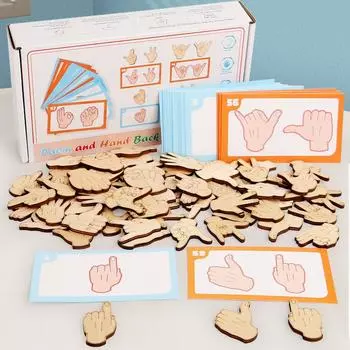 Детское раннее образование Жестовый строительный блок Тренировка ловкости пальцев и способностей мозга Обучающие пособия Деревянные игрушки 1Kg