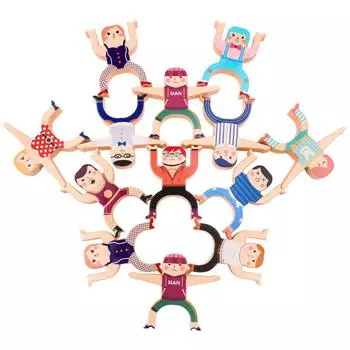Children S Early Education Hercules Stacking Music, Desktop Balance Villain Diy Doll Stacking High Assembly Toy 23*20*6cm