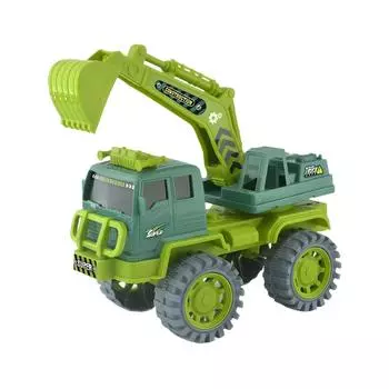 Children S Educational Large Simulation Construction Vehicle Excavator Mixer Truck Sliding Toy Car Drop-Resistant Boy Gift
