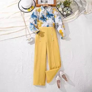 Детский модный комплект для отдыха, осенний комплект для девочек с длинными рукавами 130cm=8Y жёлтый