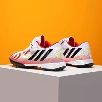 Children s football shoes boys and boys men s indoor Velcro boys and children s student-specific sneakers Shattered nail training shoes 30